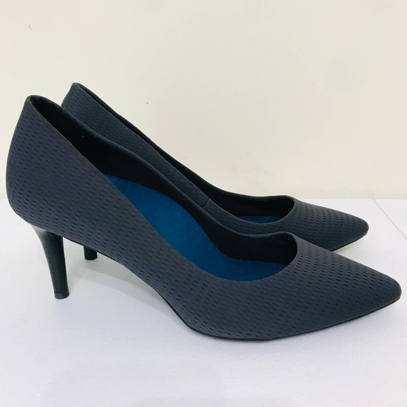 Betabrand Mile Marker Gray Pointed Toe Heels Pumps Women's Size 10.5 - Picture 4 of 8